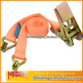 1inch 25mm Orange ratchet tie down set with polyester strap with good quality